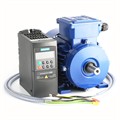 Photo of and link to AC Variable Speed Drive and IE2 Motor Kit - 0.75kW (1.0HP) 230V Single Phase Siemens MM420 to Marelli 140-2800RPM