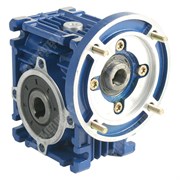 Photo of TEC - 0.37kW x 55RPM 25:1 Worm Gearbox for 4 Pole 71 Frame B14 Motor - FCNDK40