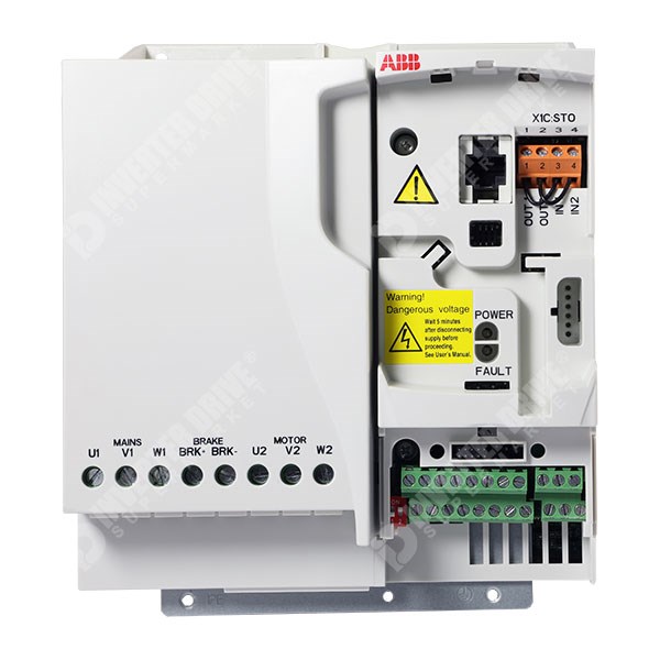 Photo of ABB ACS355 5.5kW 230V 3ph to 3ph AC Inverter Drive, DBr, STO, C3 EMC