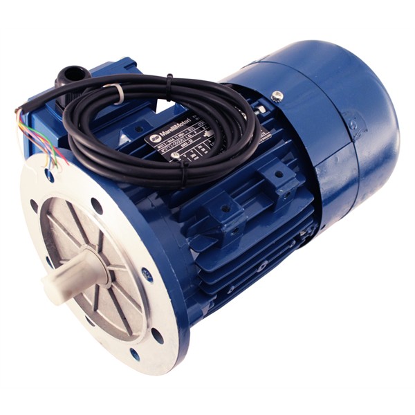 Photo of Marelli - 0.37kW (0.5HP) 230V/400V 3ph 4 Pole AC Motor for Speed Control, B5 Flange mount with 2048ppr Encoder