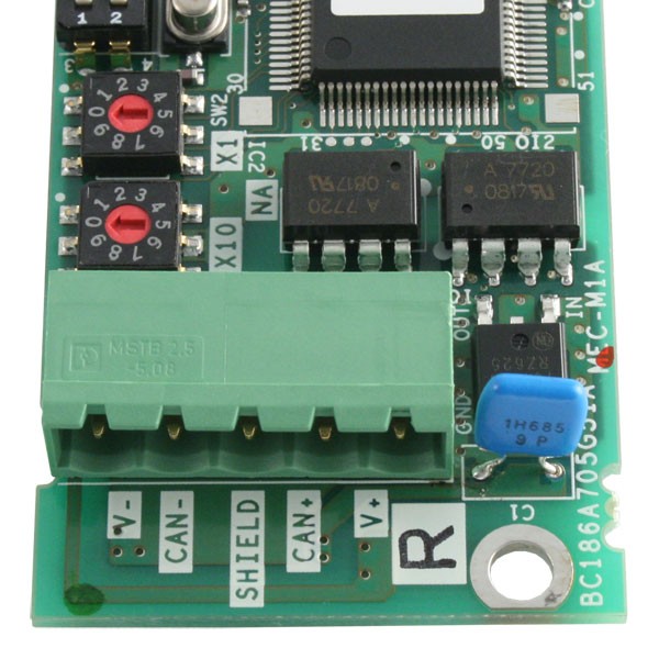 Photo of Mitsubishi DeviceNet Communications Card for A700 and F700 Inverters
