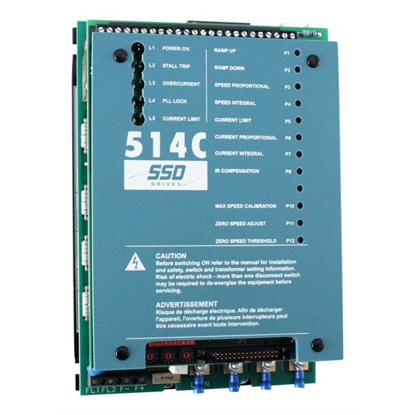 Photo of Parker SSD Drives 514C 4A 4Q - 110-480V 1ph or 2ph AC to DC Motor Speed Controller