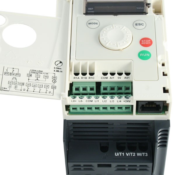 Photo of Schneider ATV12 IP20 0.18kW 230V 1ph to 3ph AC Inverter Drive, C1 EMC