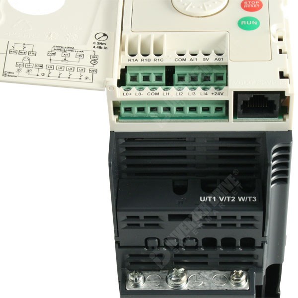Photo of Schneider ATV12 IP20 0.55kW 230V 1ph to 3ph AC Inverter Drive, C1 EMC