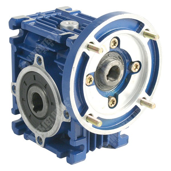Photo of TEC - 0.75kW x 94RPM 15:1 Worm Gearbox for 4 Pole 80 Frame B14 Motor - FCNDK50