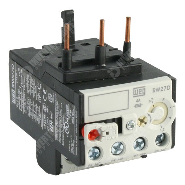 Photo of WEG RW27D – 0.8-1.2A Thermal Overload Relay for CWM Contactors