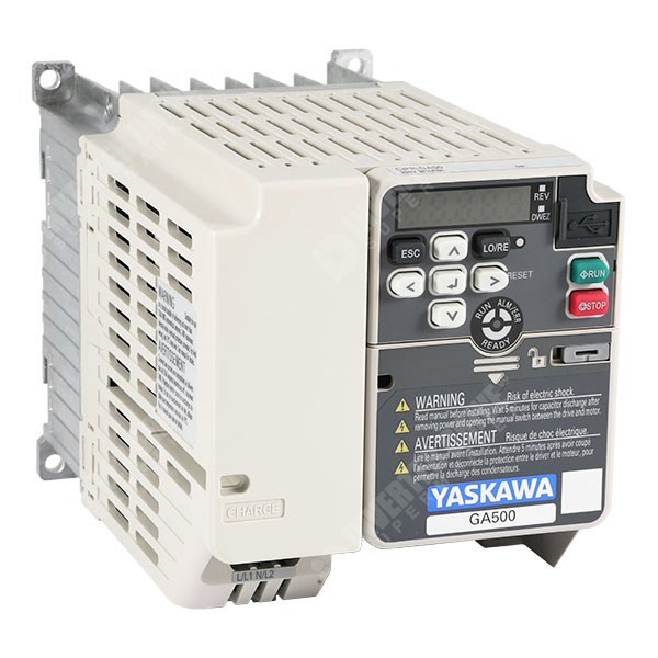 Photo of Yaskawa GA500 IP20 1.5kW/2.2kW 230V 1ph to 3ph AC Inverter Drive, DBr, STO, C1 EMC