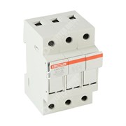 Photo of Mersen (Ferraz) CMS103 3-Pole Fuse Holder for 10mm x 38mm Fuses, 32A Max