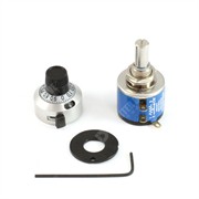 Photo of Ten Turn Potentiometer, Knob &amp; Small Turns Counting Dial