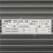 Photo of Vascat 5.4kW x 2565RPM/5000RPM 400V x 87Hz 3ph AC Vector Motor, B14, IP54, 100 Frame