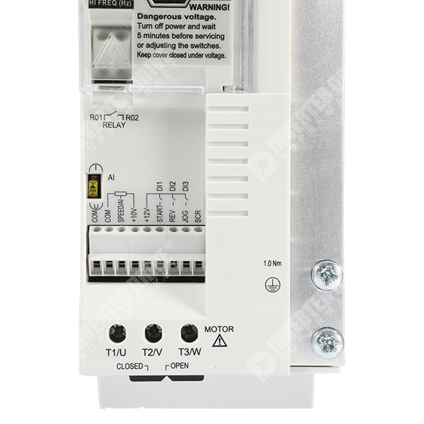 Photo of ABB ACS55 1.5kW 230V 1ph to 3ph AC Inverter Drive, Unfiltered