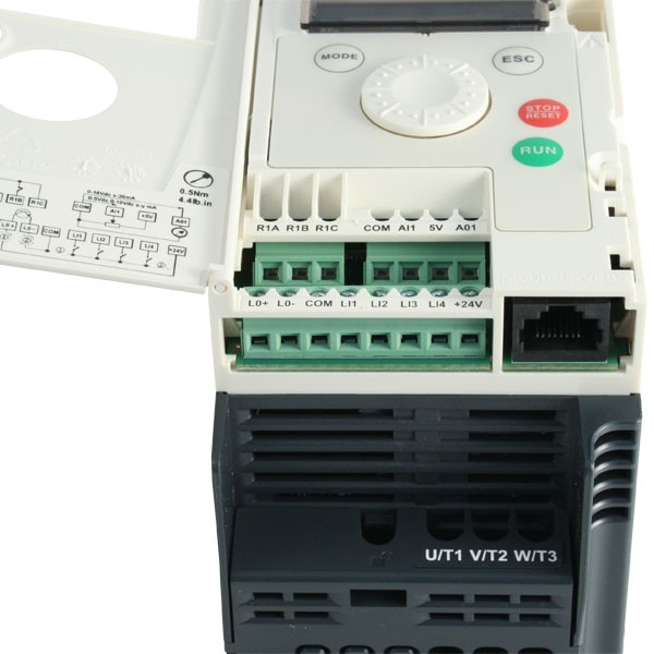 Photo of Schneider ATV12 IP20 0.37kW 230V 1ph to 3ph AC Inverter Drive, C1 EMC