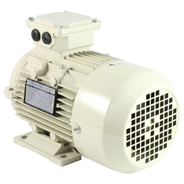 Photo of Teco - IE2 0.75kW (1HP) 2 Pole AC Induction Motor 230V or 400V B3 Foot Mount - 80 Frame
