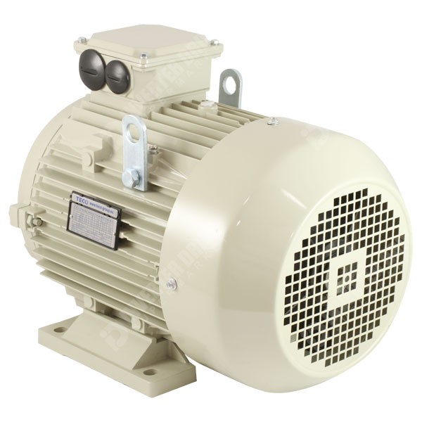 Photo of Teco - IE2 5.5kW (7.5HP) 4 Pole AC Induction Motor 400V B3 Foot Mount - 132 Frame