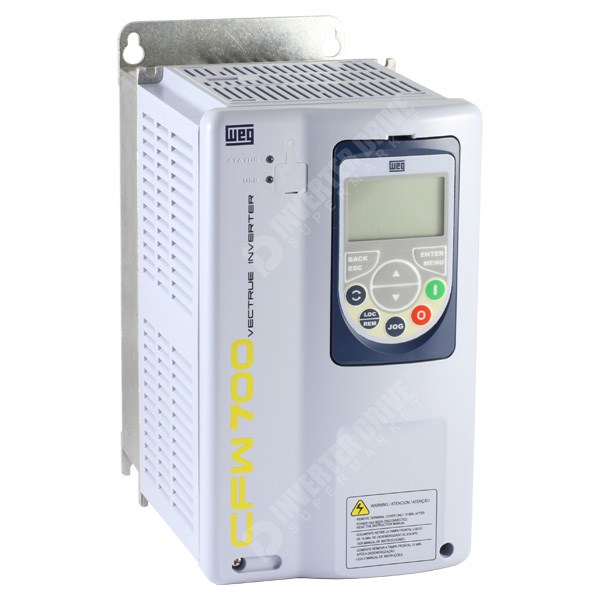 Photo of WEG CFW700 IP20 2.2kW 400V 3ph AC Inverter Drive, HMI, DBr, C3 EMC